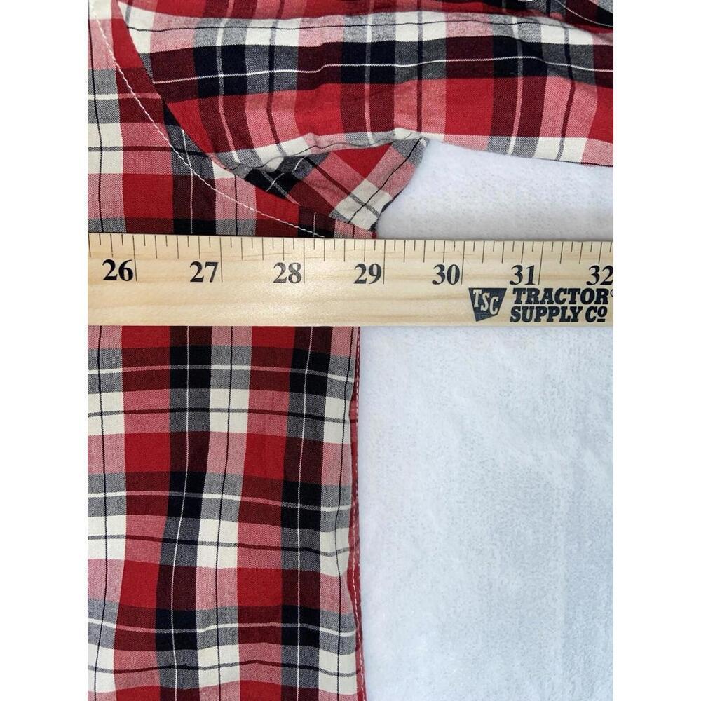 Ralph Lauren Jeans Co Mens Shirt Button Down Red Plaid Check Size 2XT Tall - Picture 6 of 7